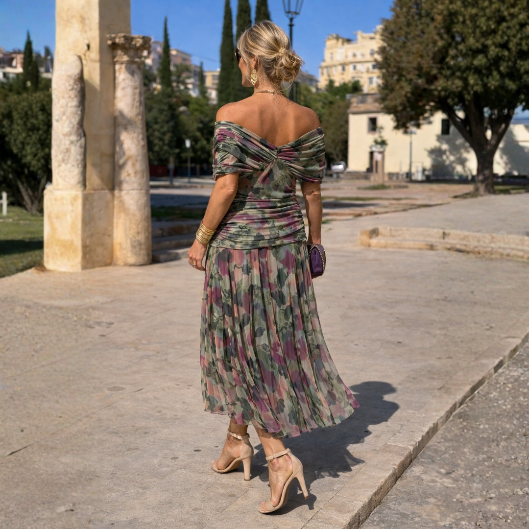 Mikaela | Chiffon Wrap Maxi Dress