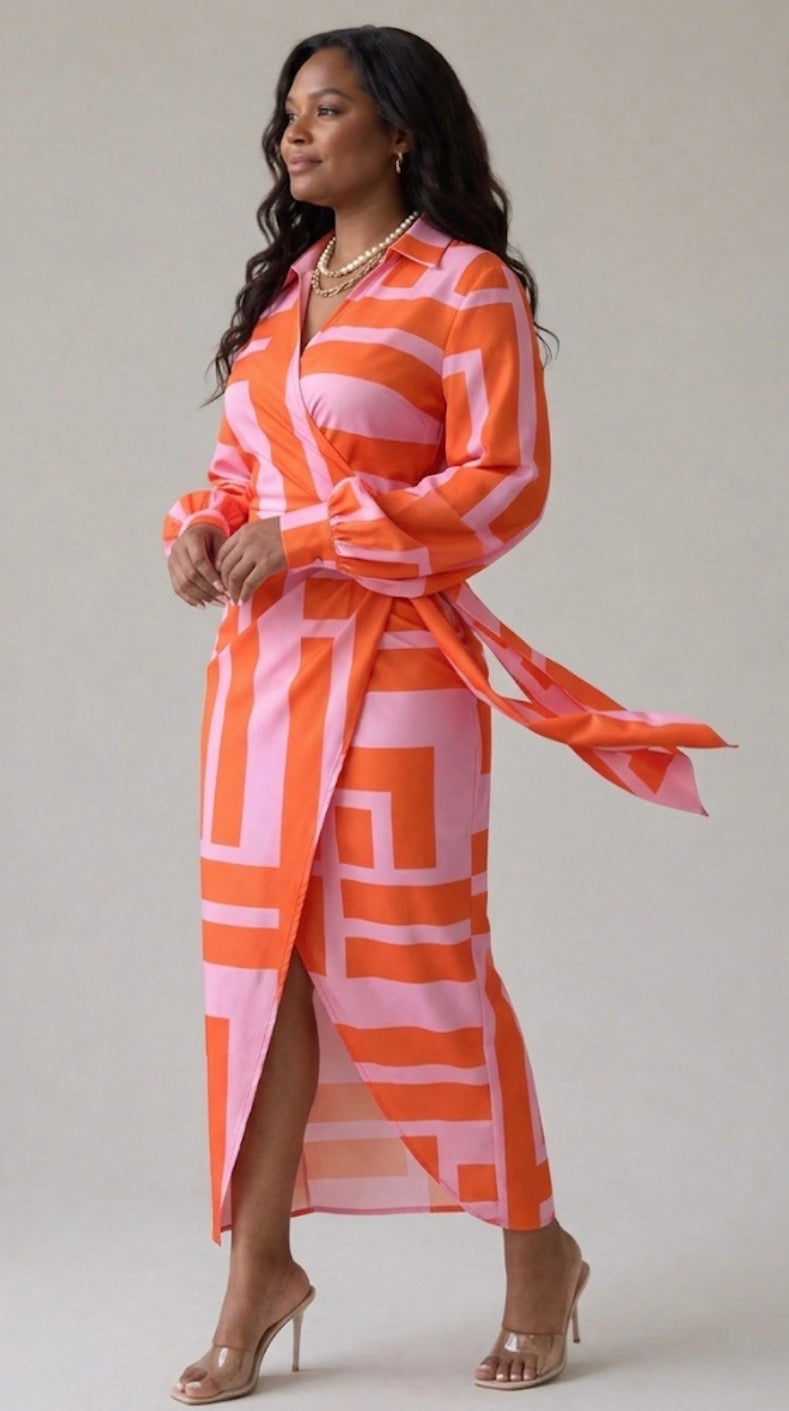 Eloise | Printed Wrap Dress