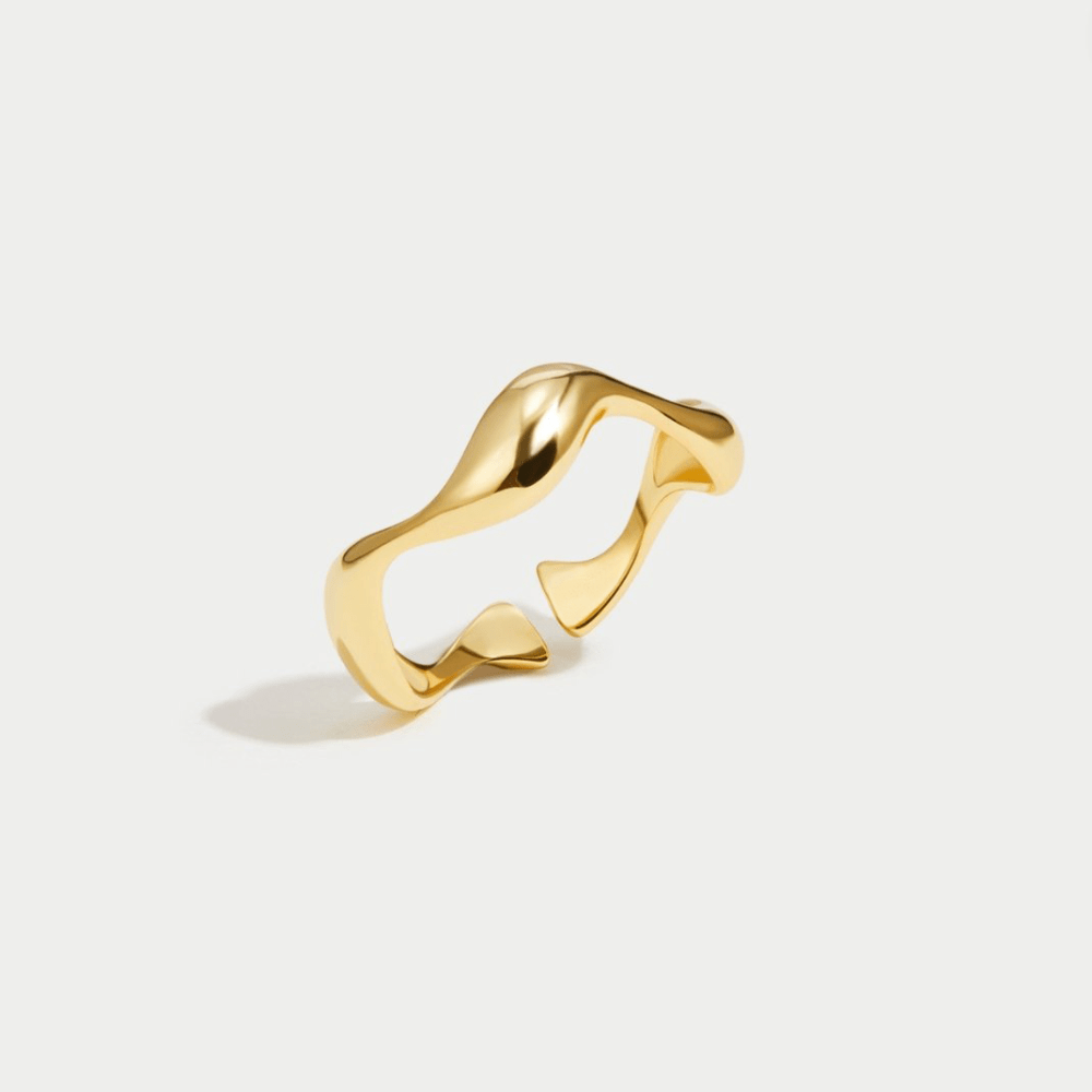 Sienna | Gold Wave Ring