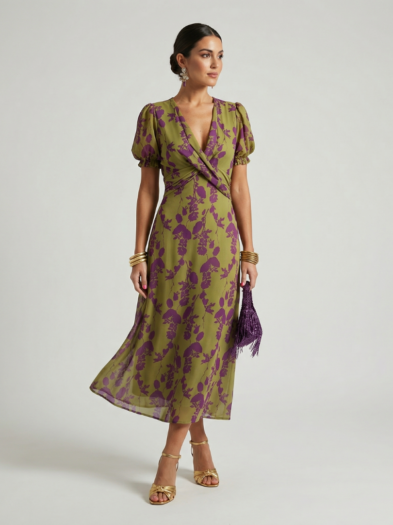 Julie | Relaxed Floral Midi Dress