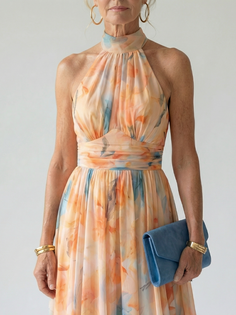 Jennifer | Soft Halter Midi Dress