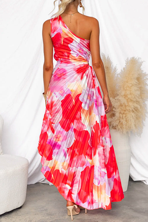 Kate | Pleated One-Shoulder Dress