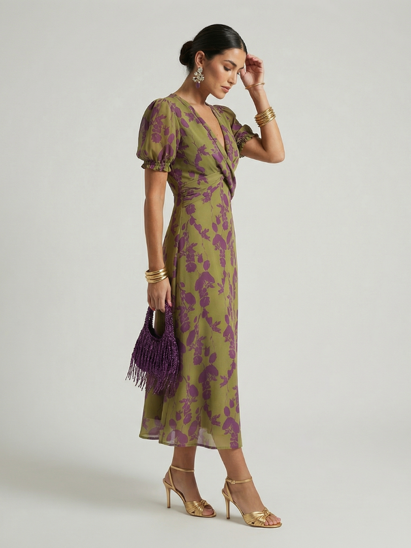 Julie | Relaxed Floral Midi Dress