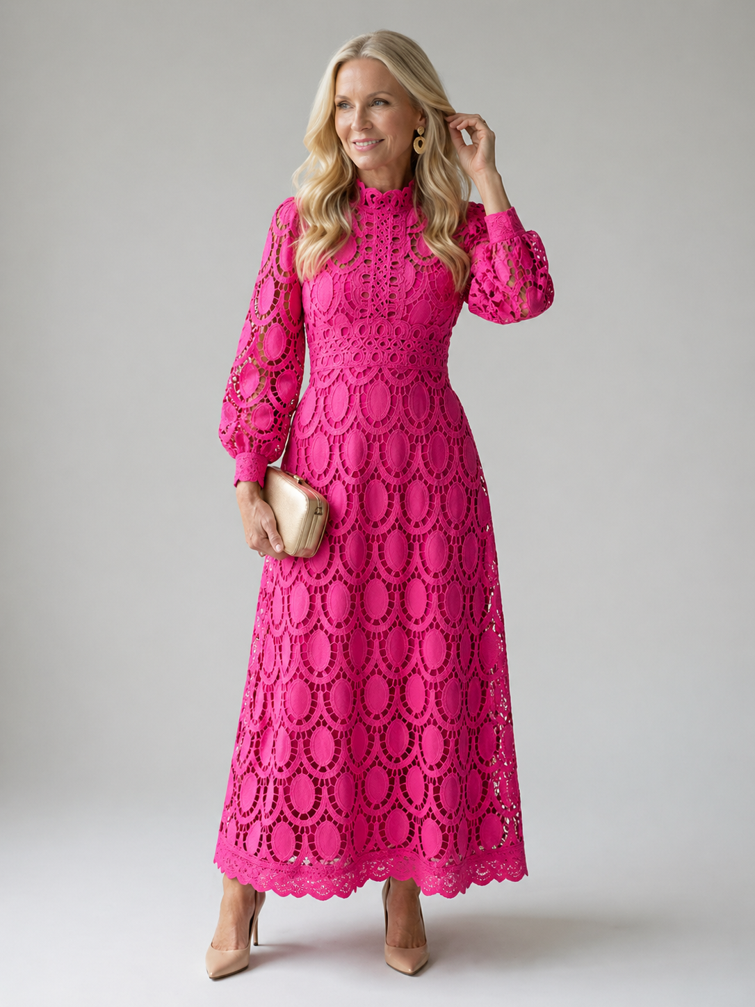 Deborah | Lace Midi Dress