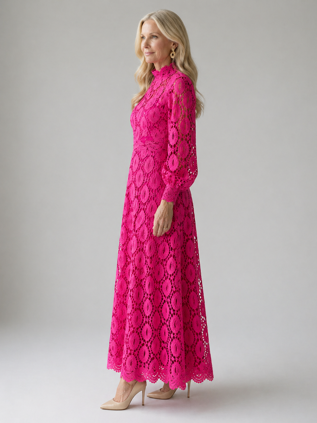 Deborah | Lace Midi Dress