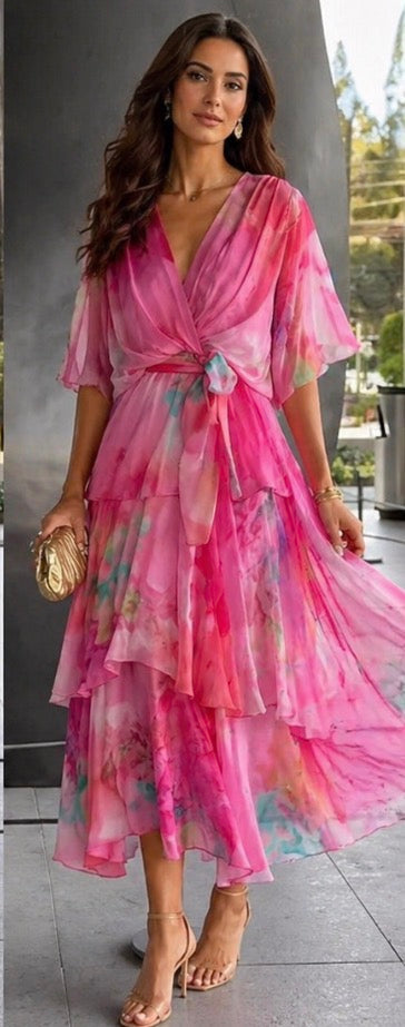 Georgia | Layered Floral Sun Dress