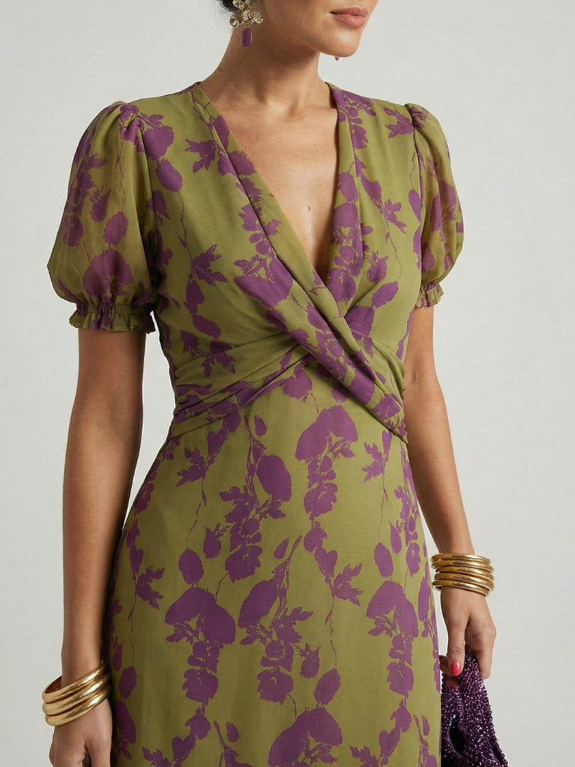 Julie | Relaxed Floral Midi Dress
