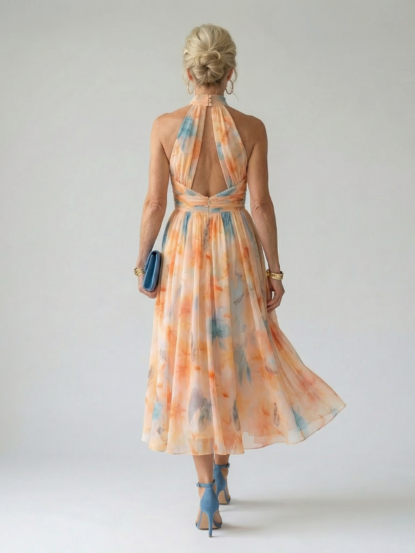 Jennifer | Soft Halter Midi Dress