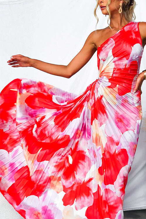 Kate | Pleated One-Shoulder Dress