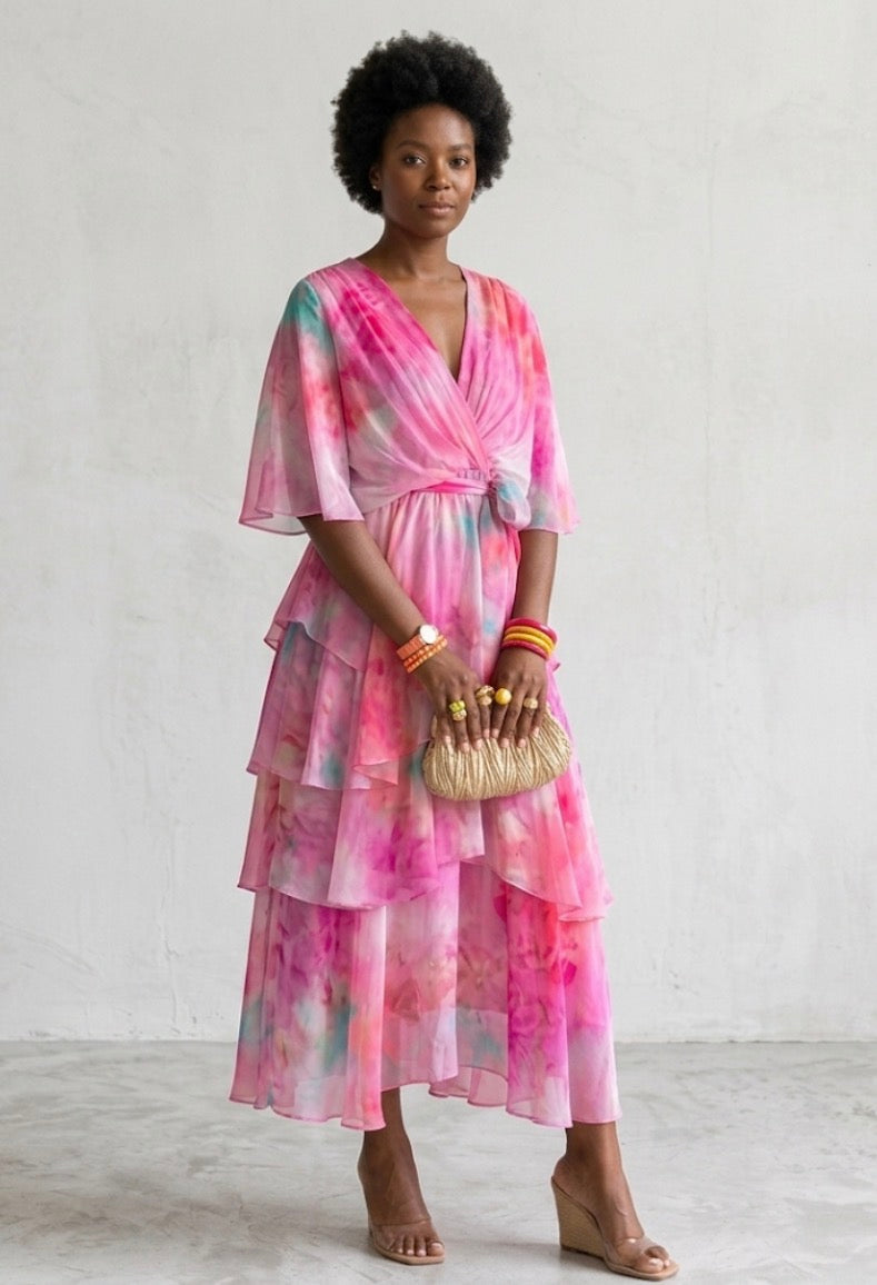 Georgia | Layered Floral Sun Dress