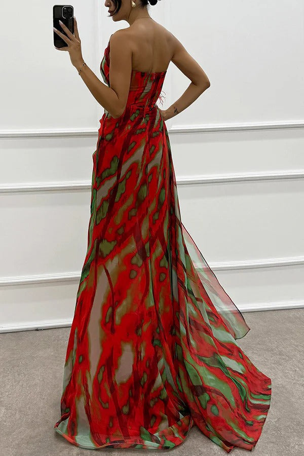 Fiona | Vibrant Draped Dress