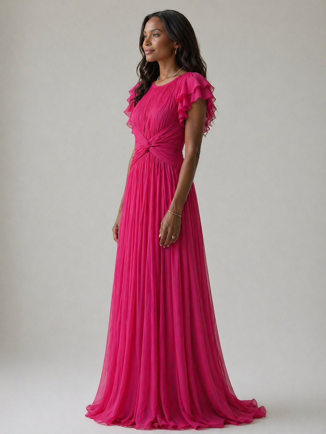 Joanna | Pleated Evening Dress