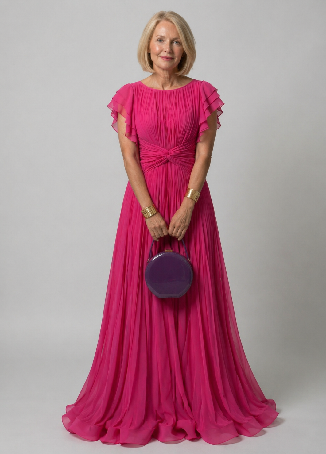Joanna | Pleated Evening Dress