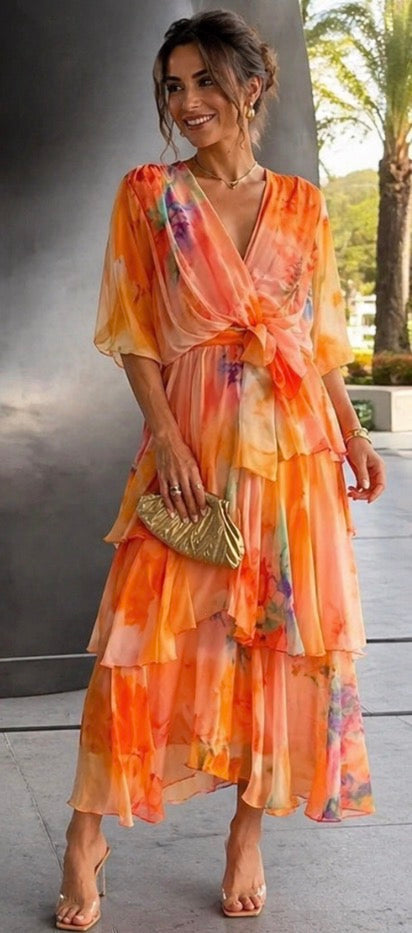 Georgia | Layered Floral Sun Dress