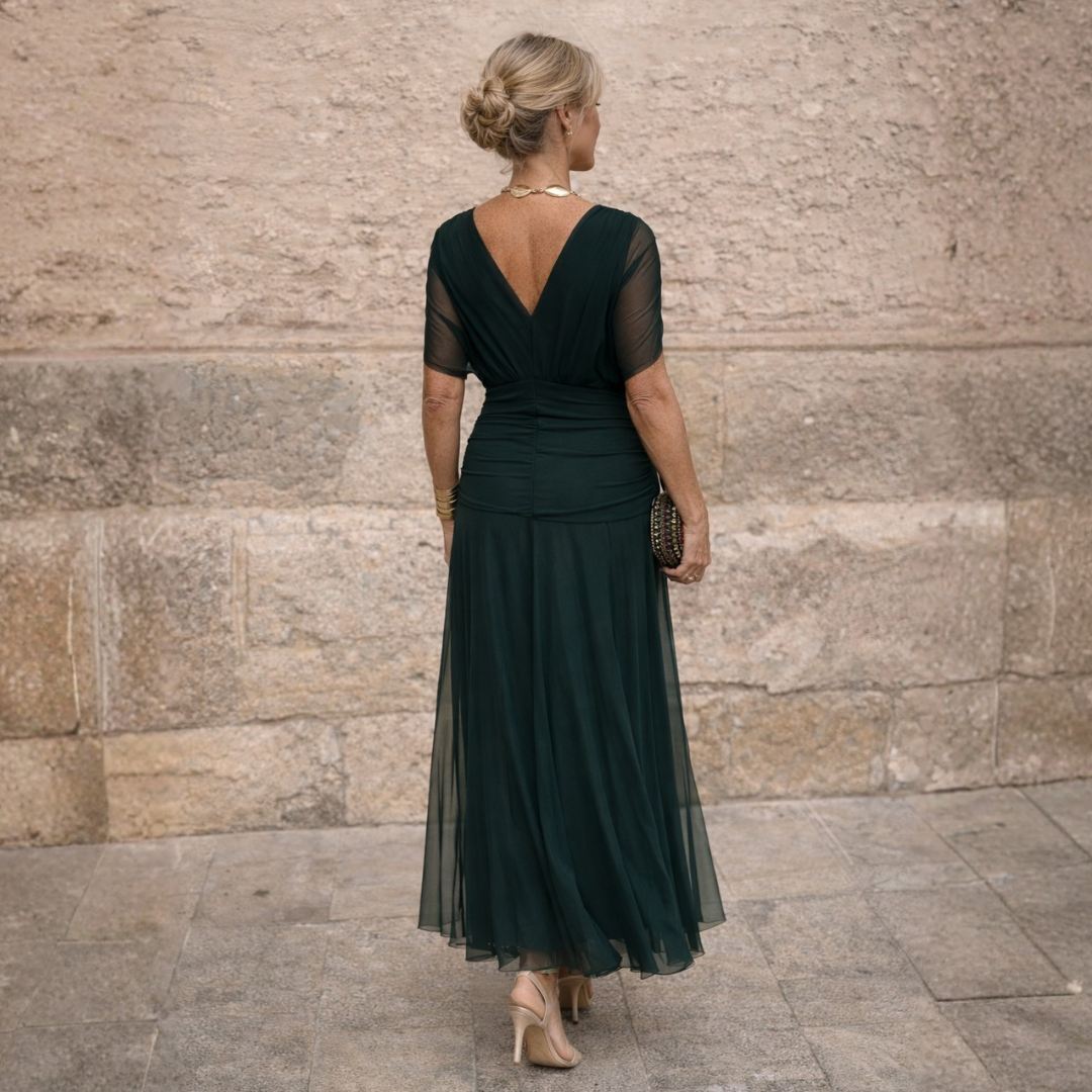 Mikaela | Chiffon Wrap Maxi Dress