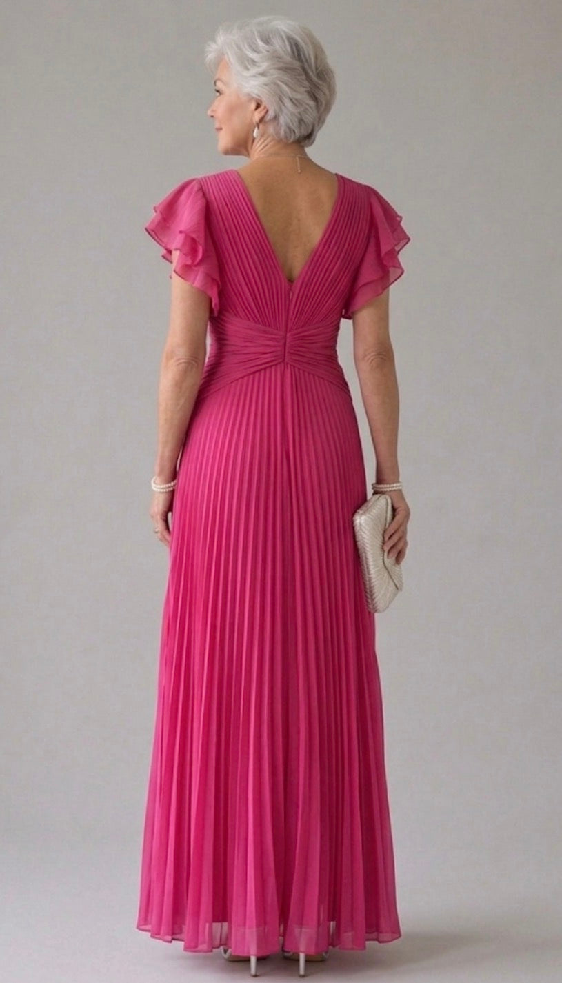 Joanna | Pleated Evening Dress