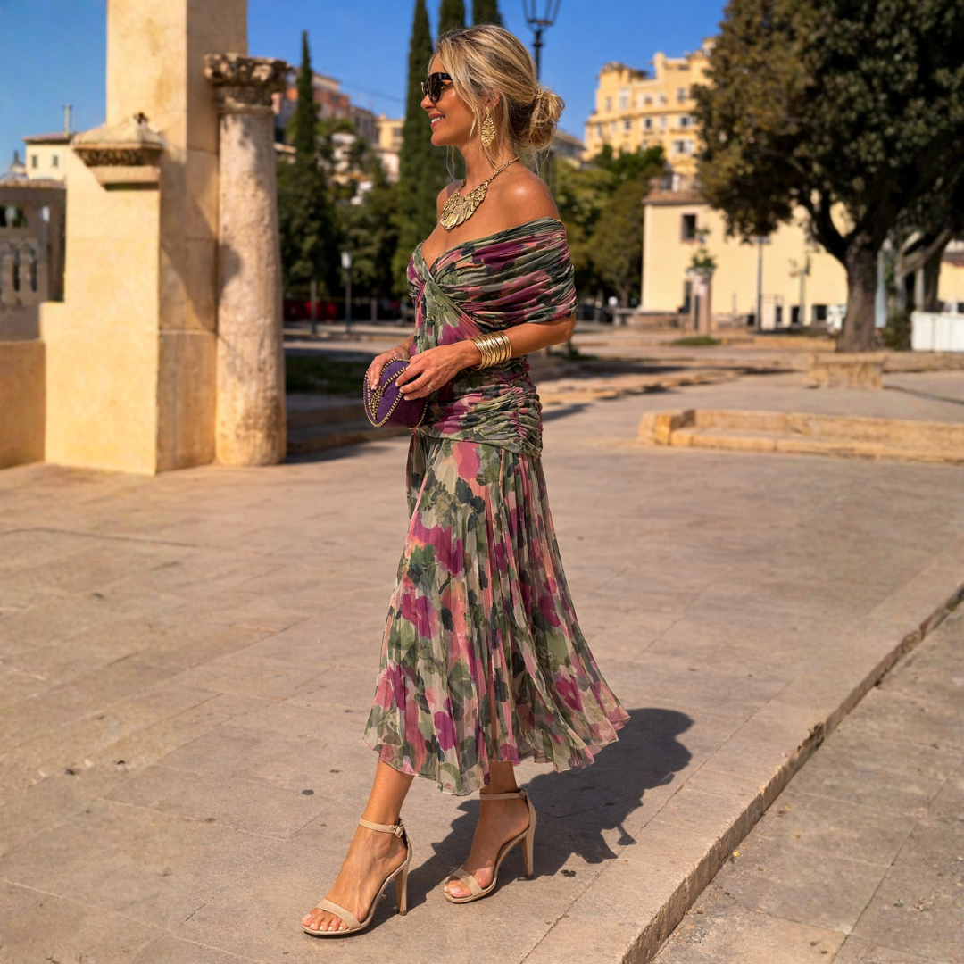Mikaela | Chiffon Wrap Maxi Dress