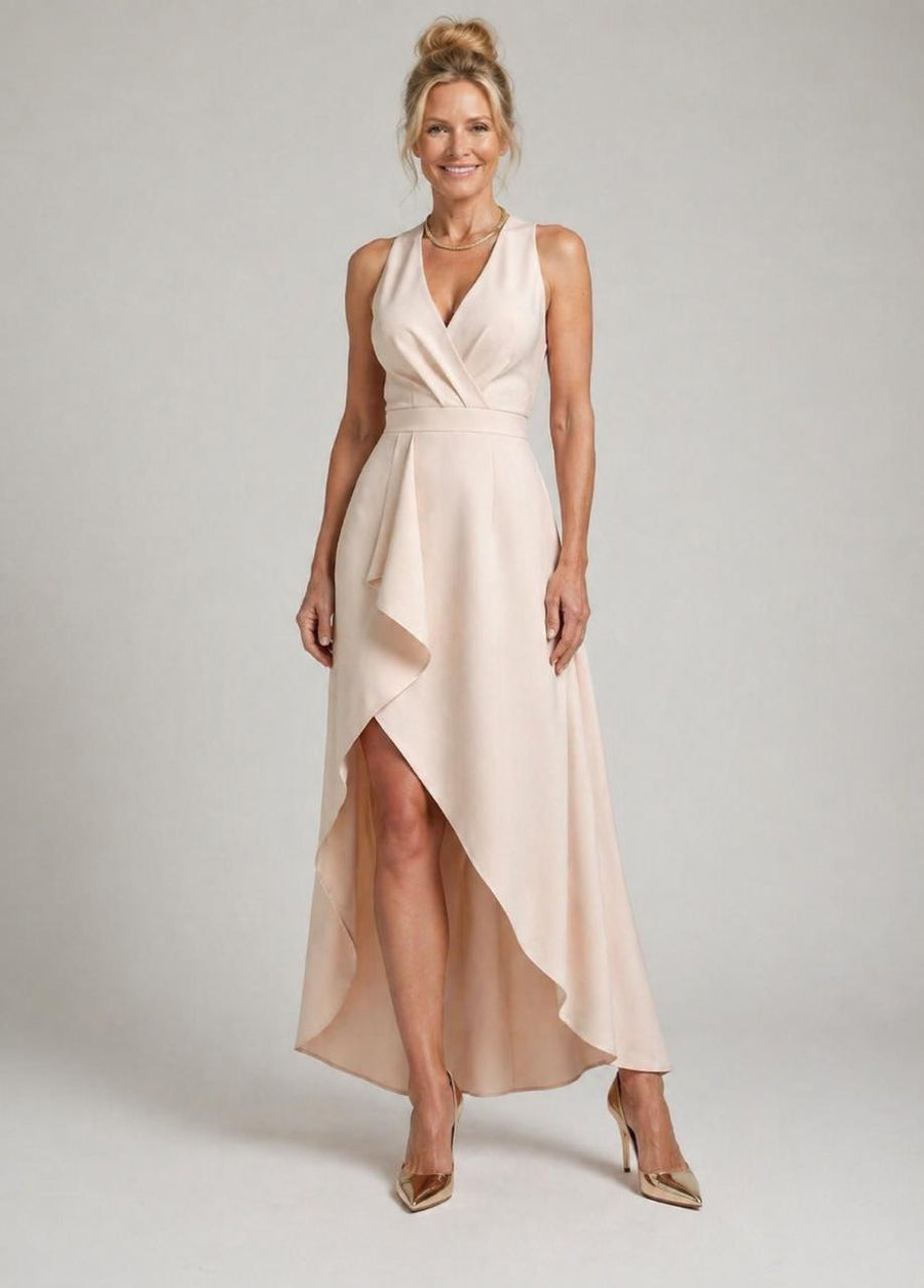 Sandra | Midi Wrap Dress with V-Neck