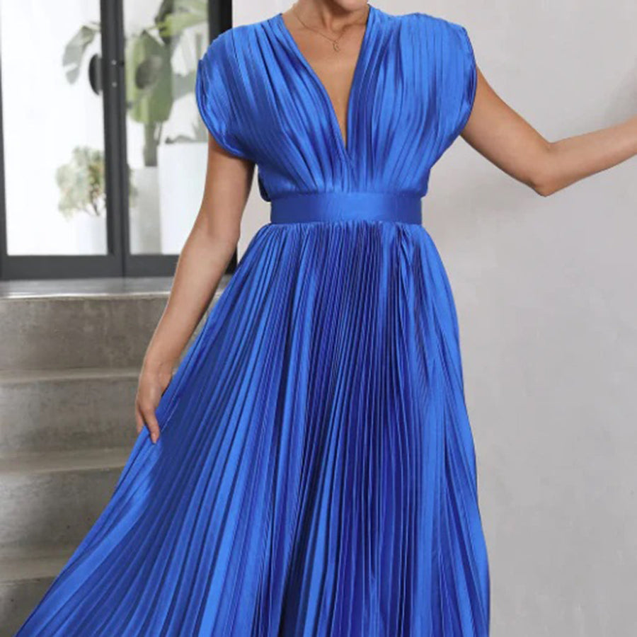 Claire | Timeless Pleated Midi Dress