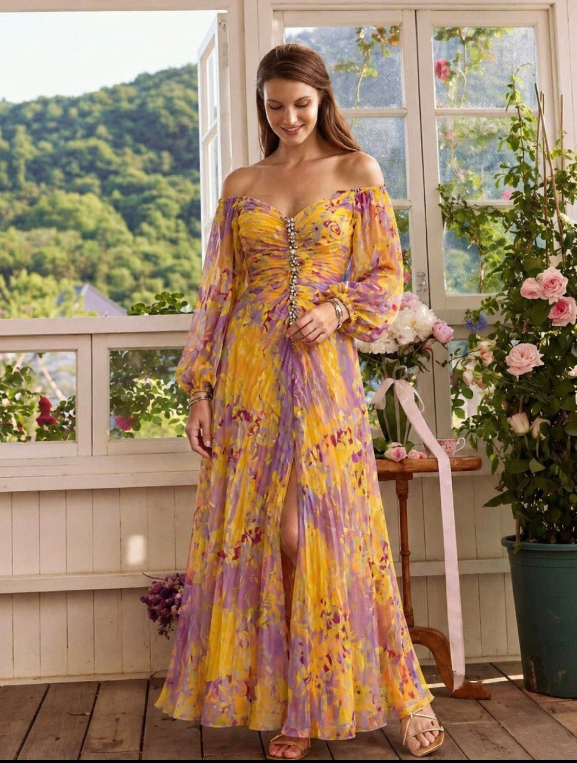 Julia | Elegant Dress with V-Neck