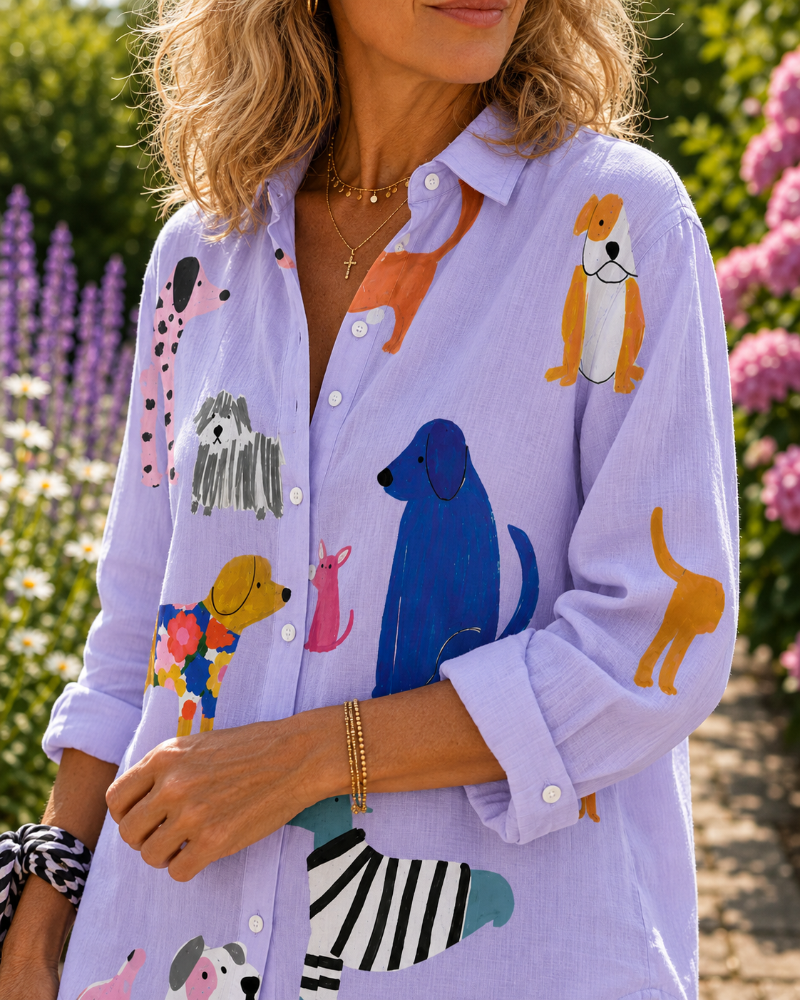 Florence | Playful Dogs Blouse