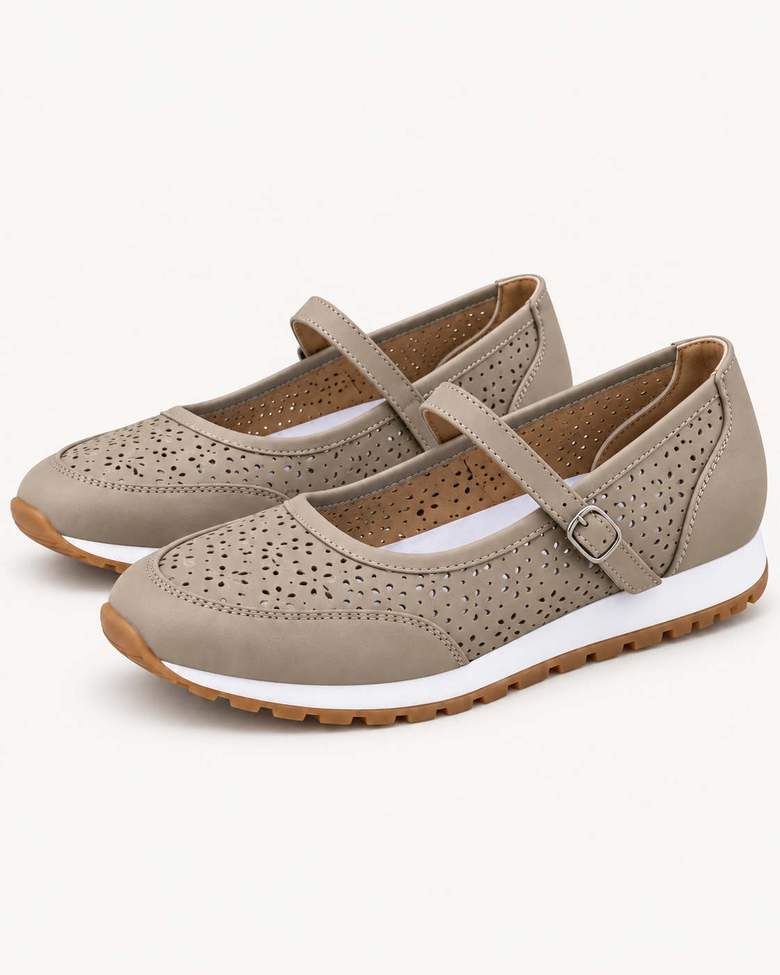 Willow | Perforated Cross-Strap Flat