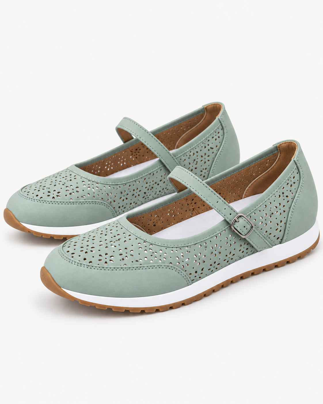 Willow | Perforated Cross-Strap Flat