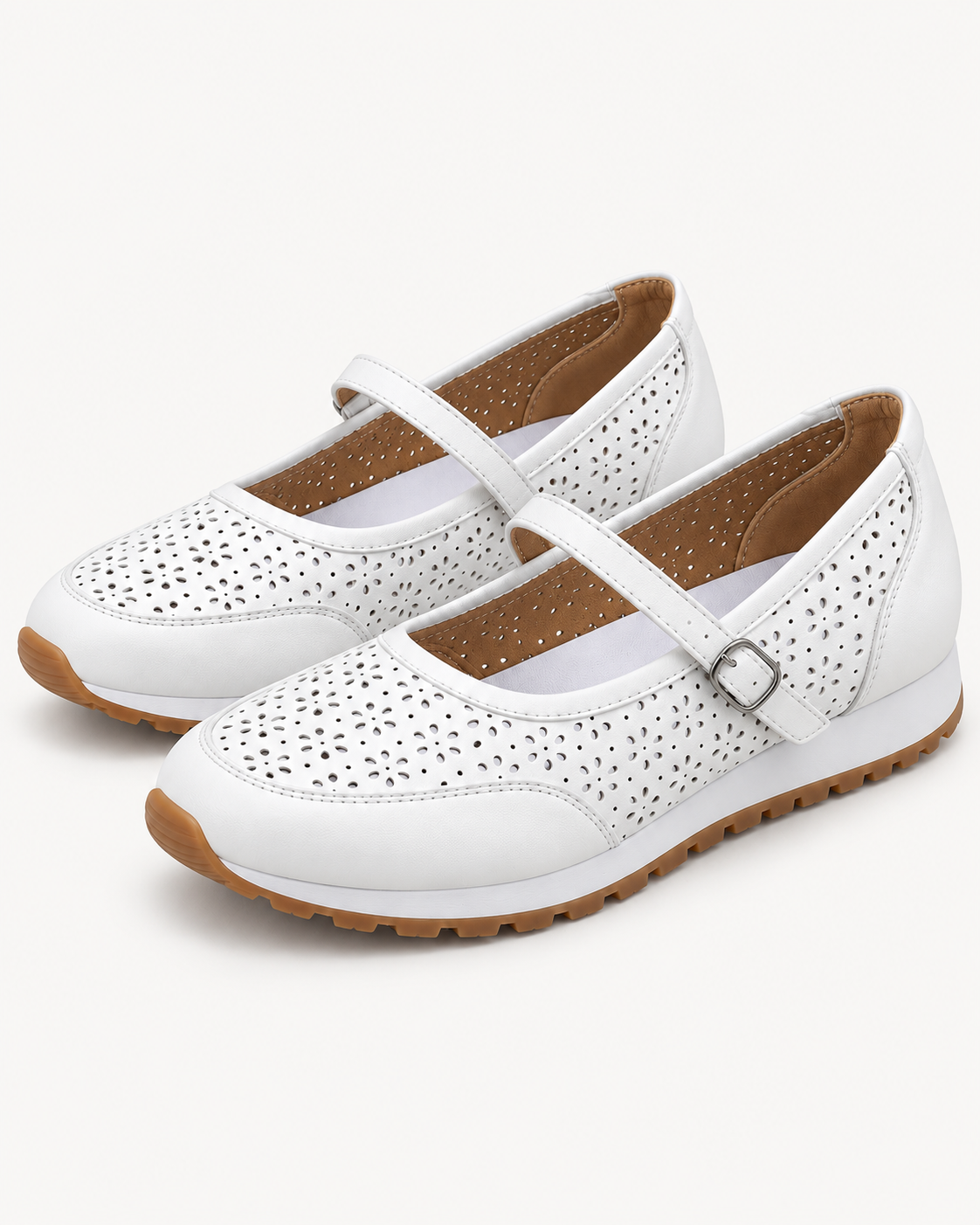 Willow | Perforated Cross-Strap Flat