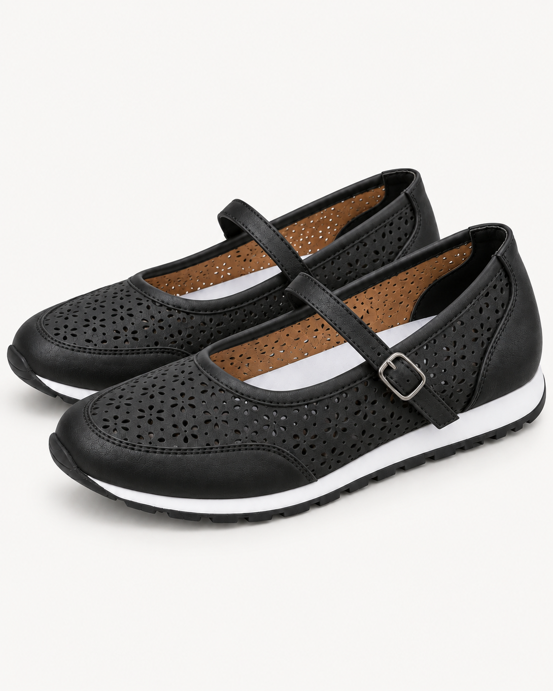 Willow | Perforated Cross-Strap Flat