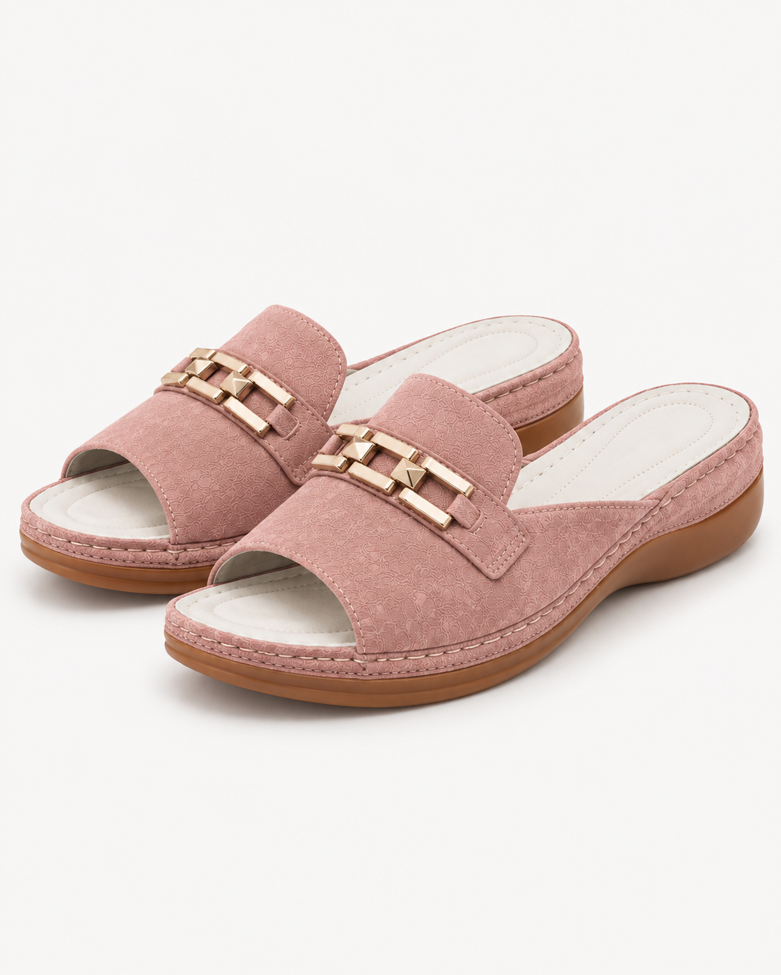 Beatrice™ | Peep-Toe Suede Sandals
