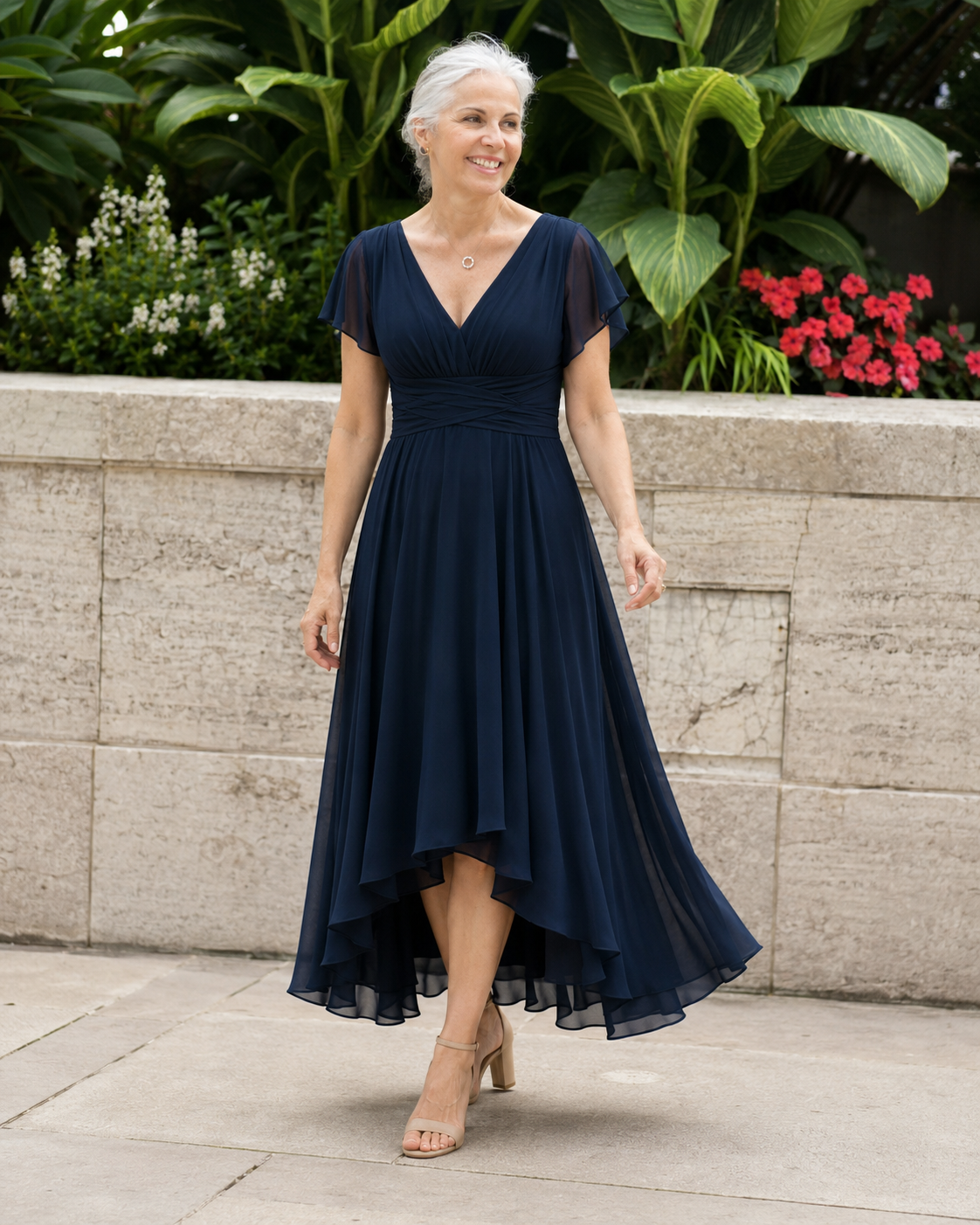 Christina™ - V-Neck A-Line Dress