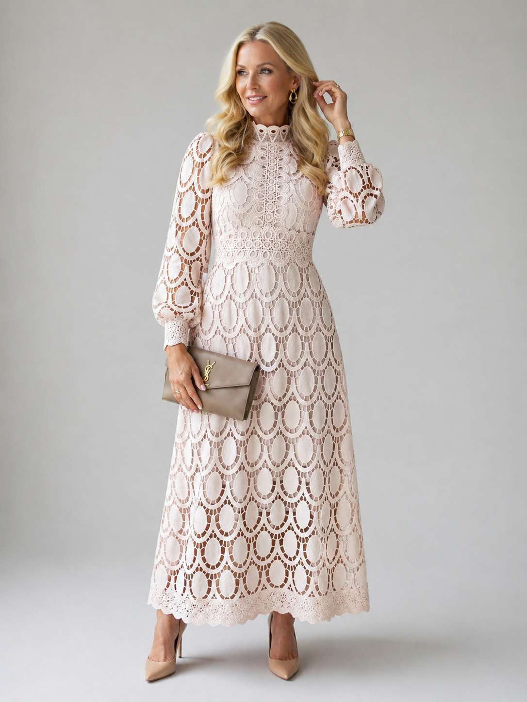 Deborah | Lace Midi Dress