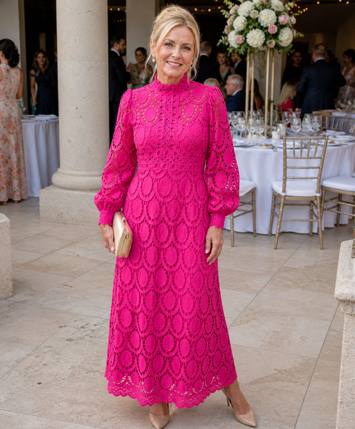 Deborah | Lace Midi Dress
