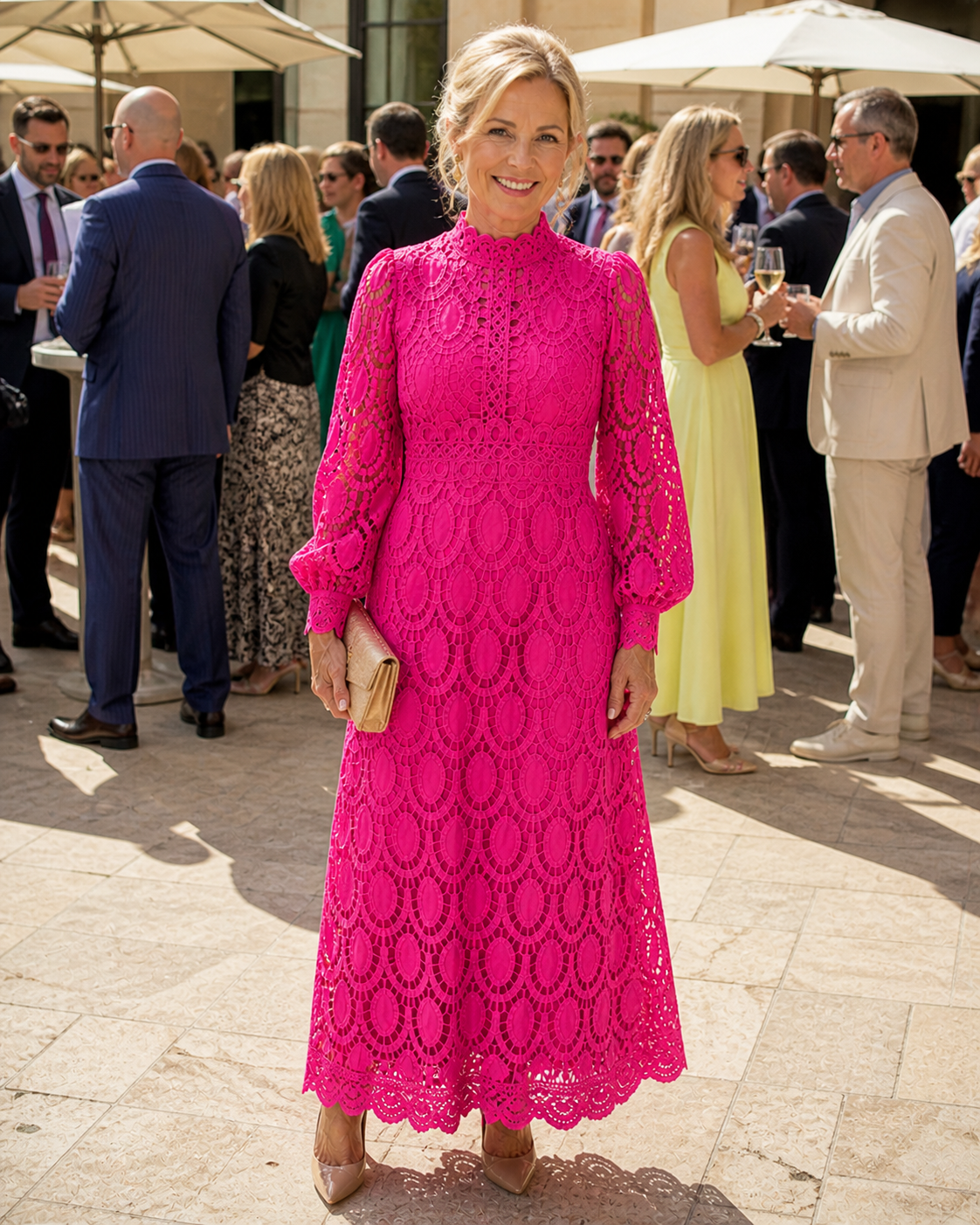 Deborah | Lace Midi Dress