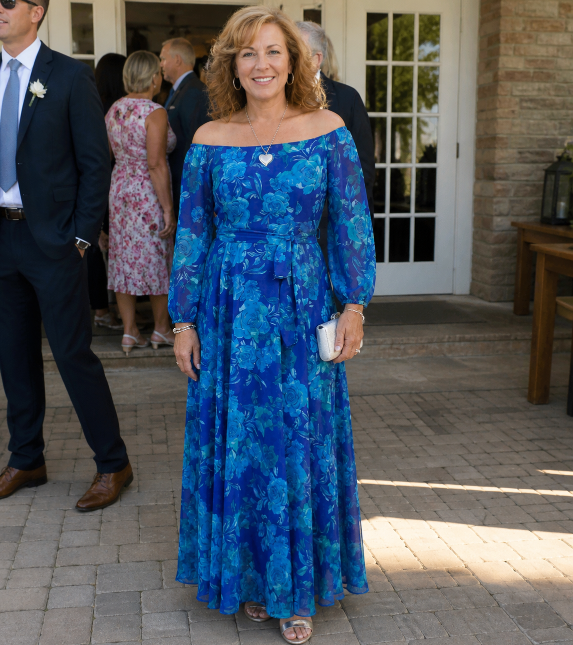 Natalie | Off Shoulder Floral Maxi Dress
