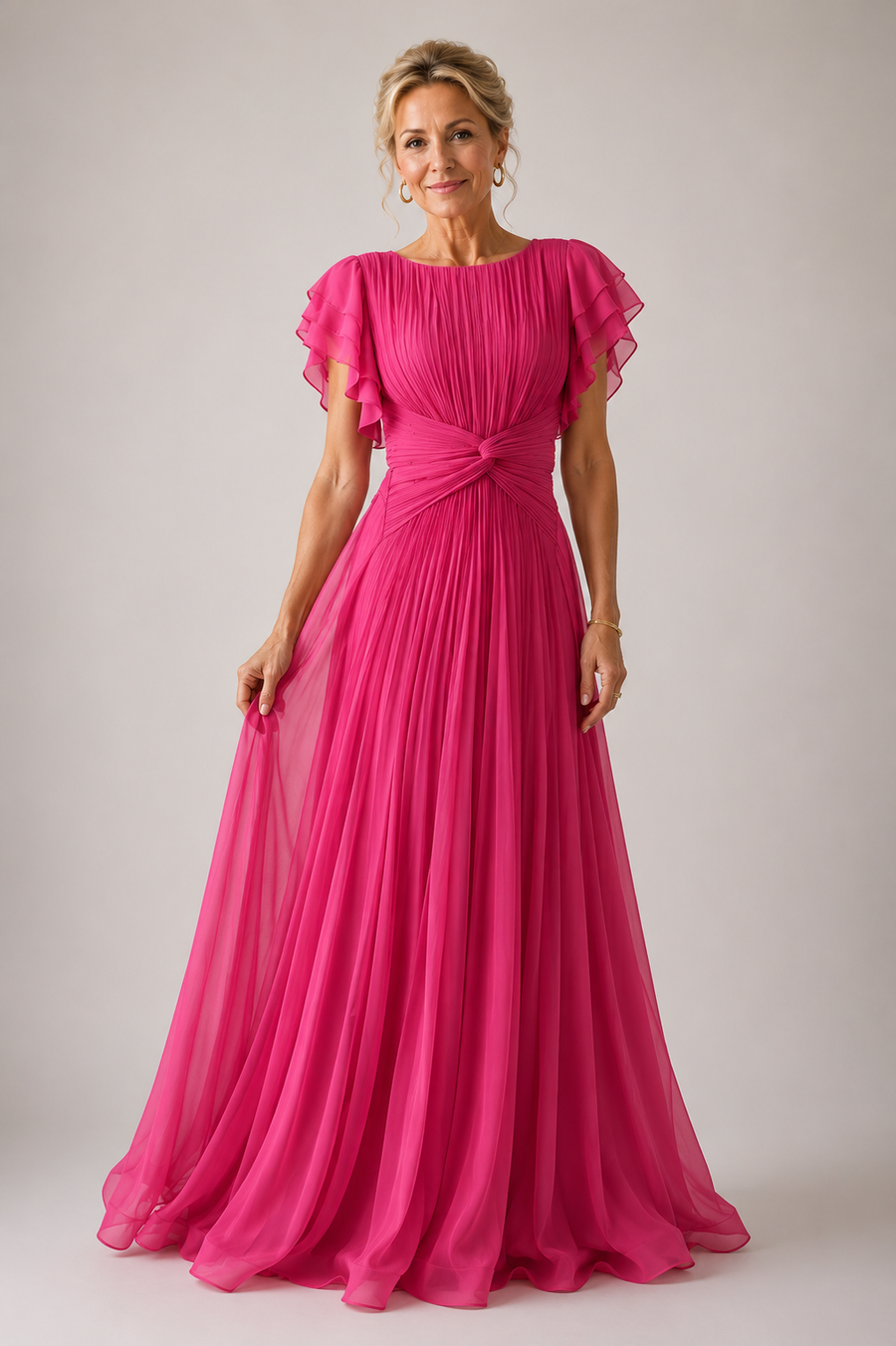Joanna | Pleated Evening Dress