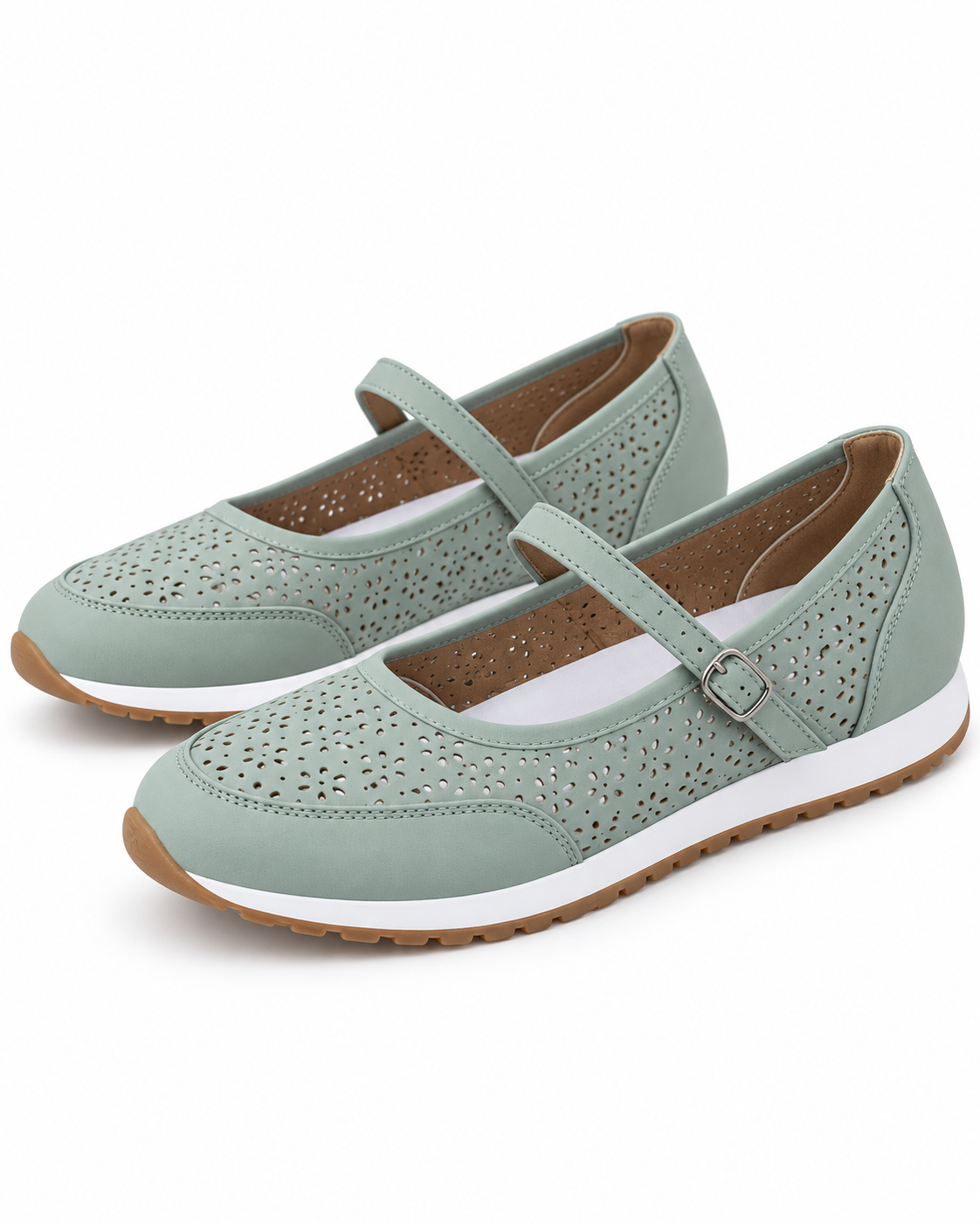 Willow | Perforated Cross-Strap Flat