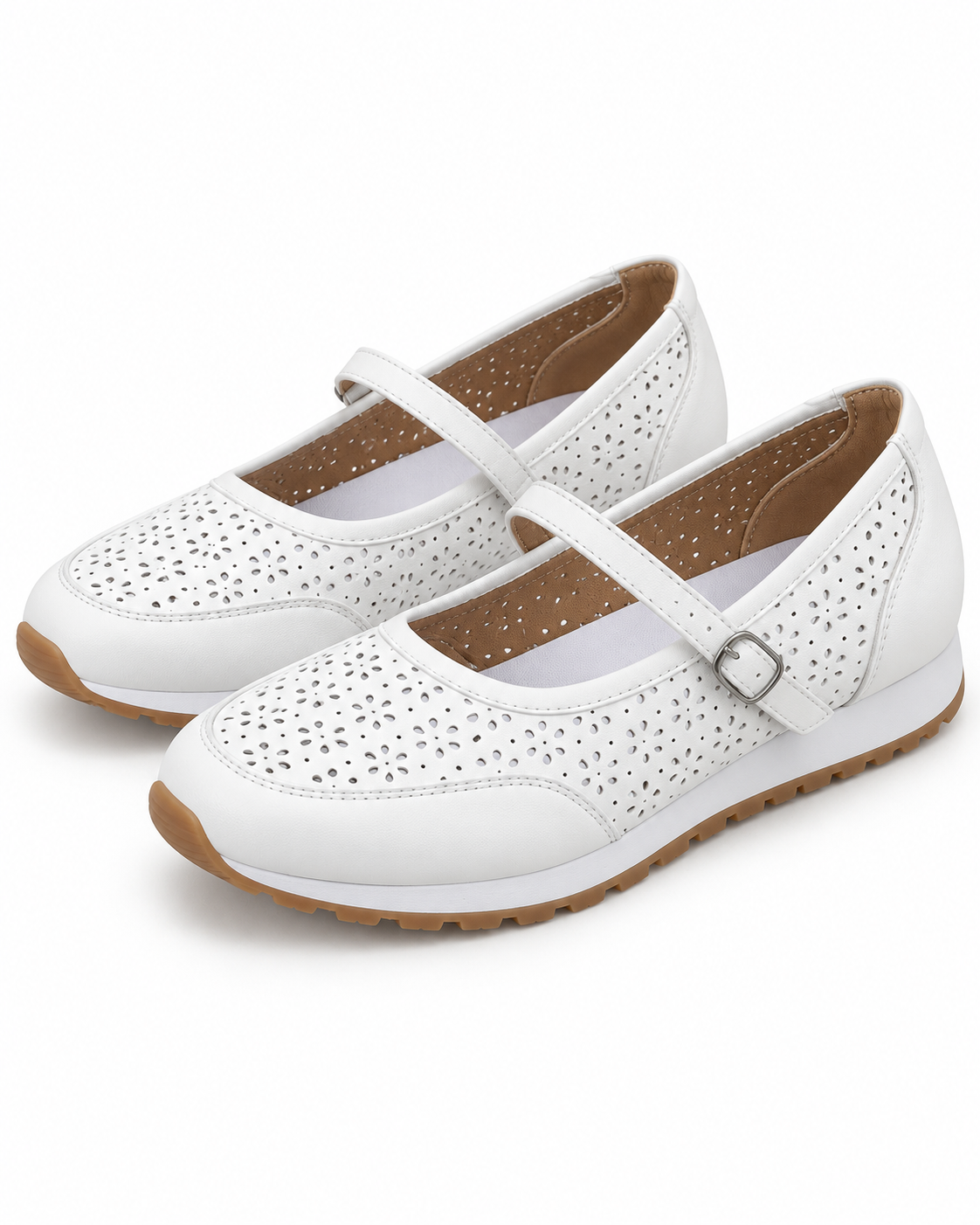 Willow | Perforated Cross-Strap Flat