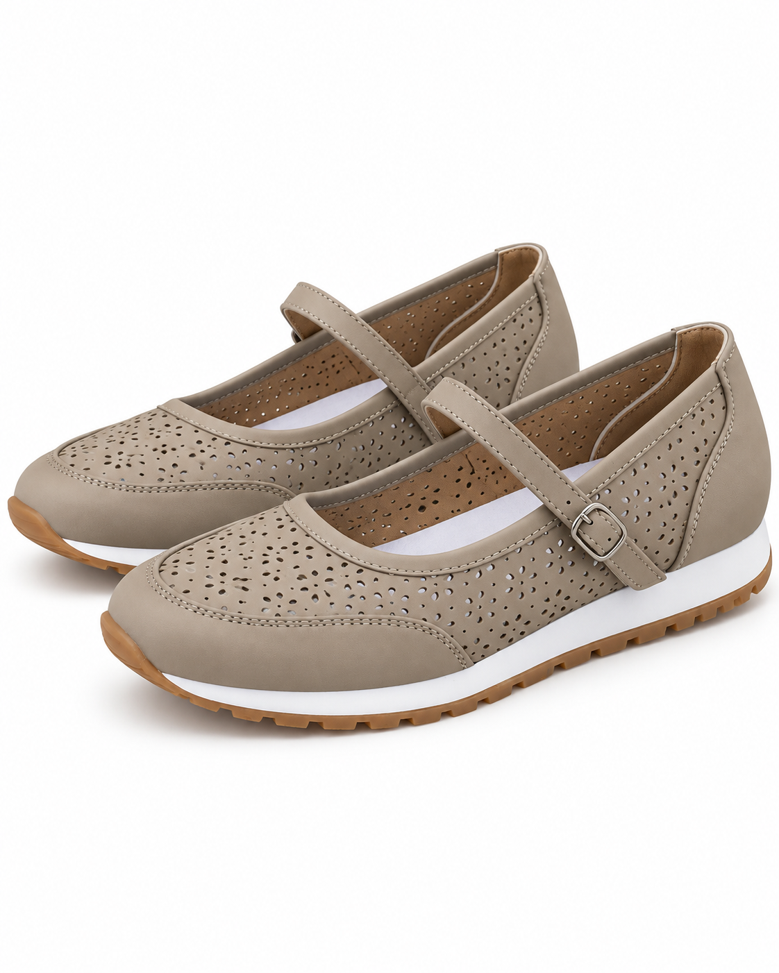 Willow | Perforated Cross-Strap Flat
