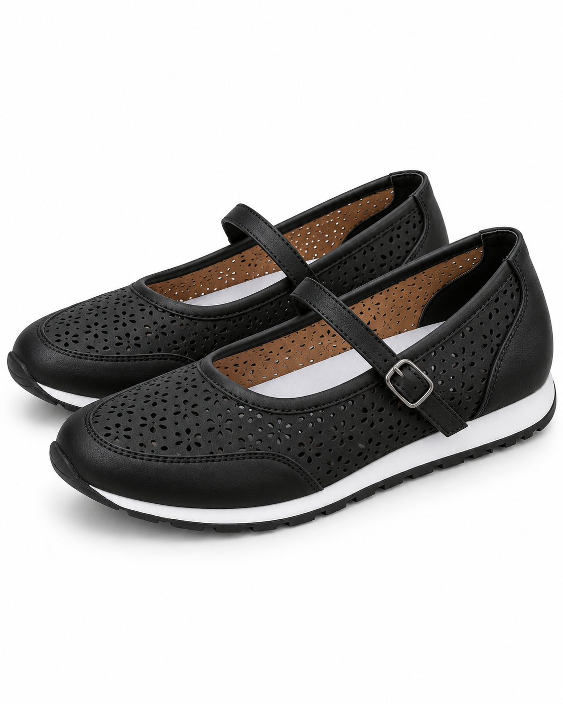 Willow | Perforated Cross-Strap Flat