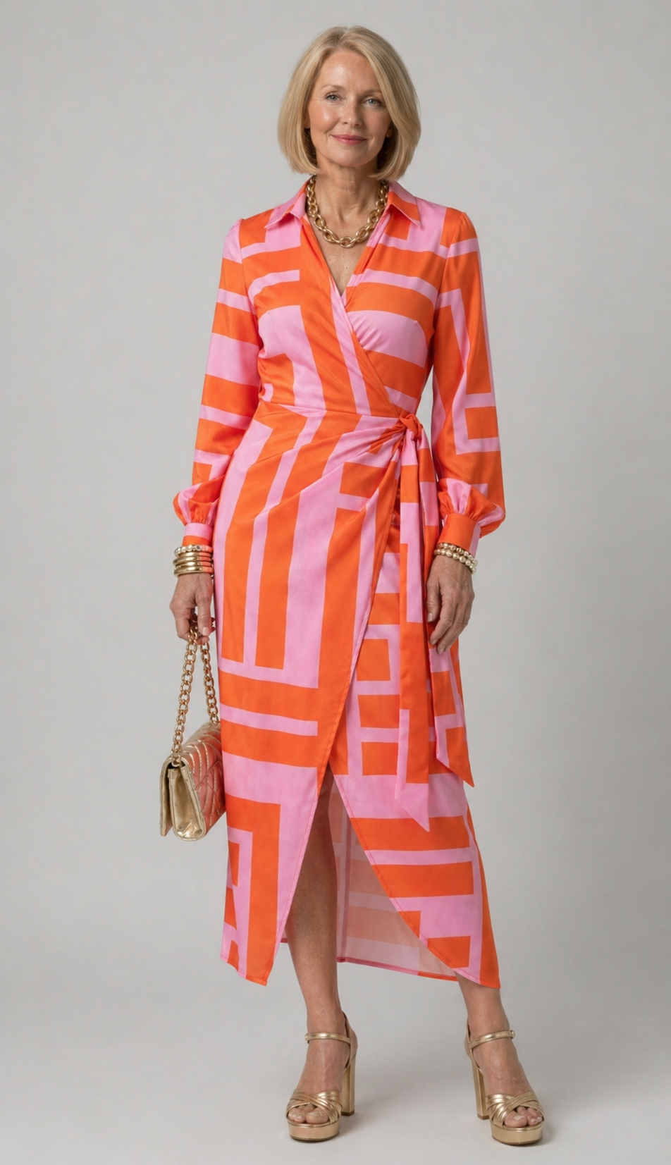 Eloise | Printed Wrap Dress