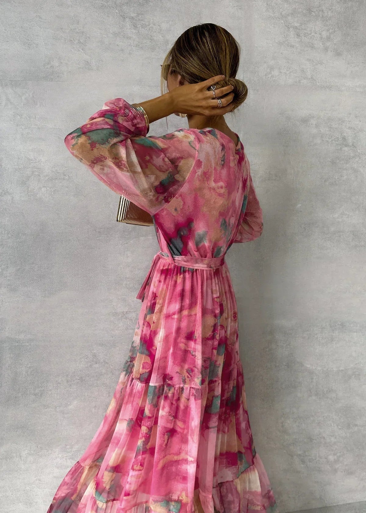 Olivia | Wrap Dress with Floral Print