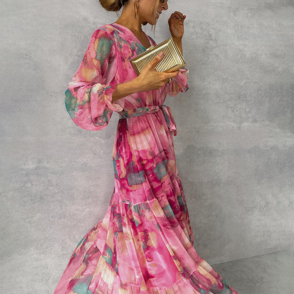 Olivia | Wrap Dress with Floral Print