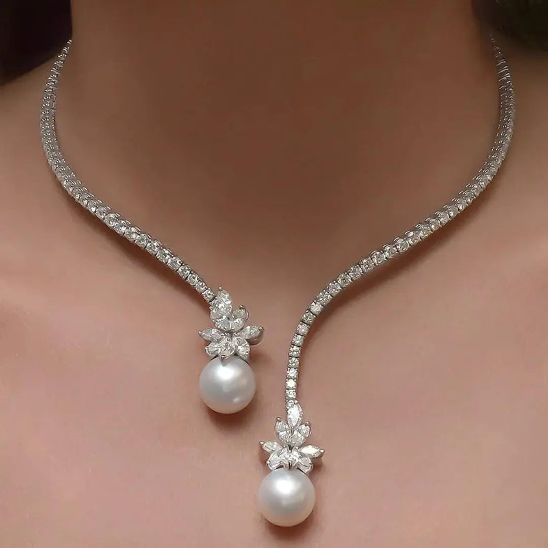 Evelyn | Pearl Drop Necklace