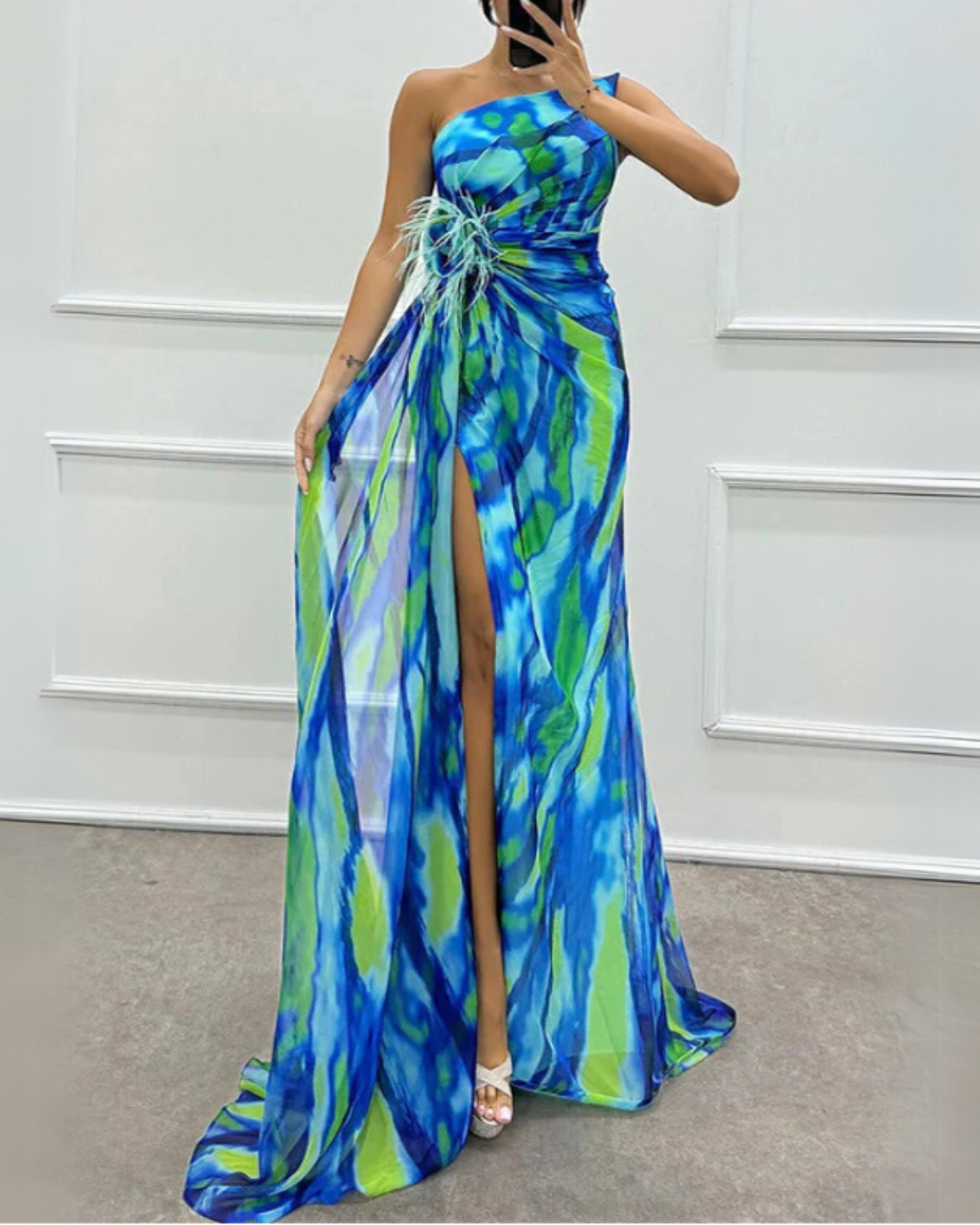 Fiona | Vibrant Draped Dress