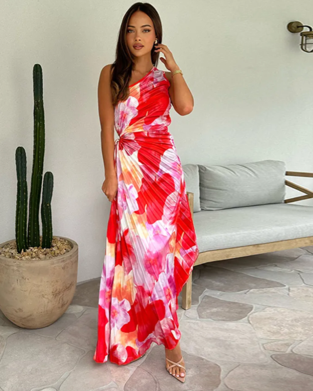 Sophie | Vibrant Tropical Evening Dress